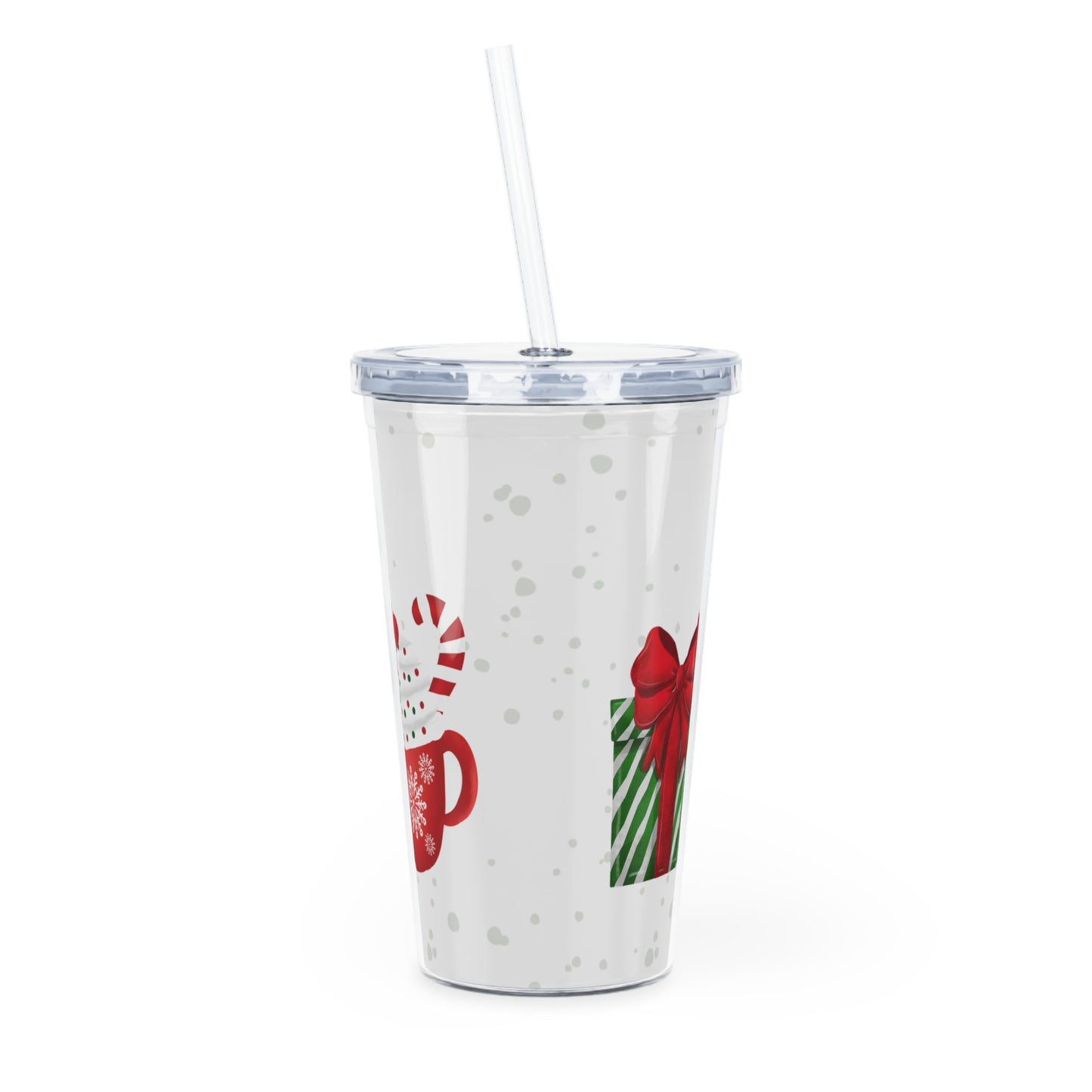 Plastic Tumbler with Straw