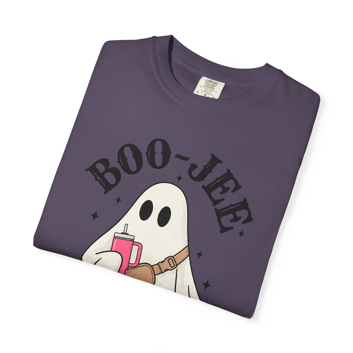 Boo Jee Ghost Shirt, Comfort Colors Halloween Tee, Cute Ghost Shirt, Girly Halloween Graphic Tee, Spooky Season Shirt