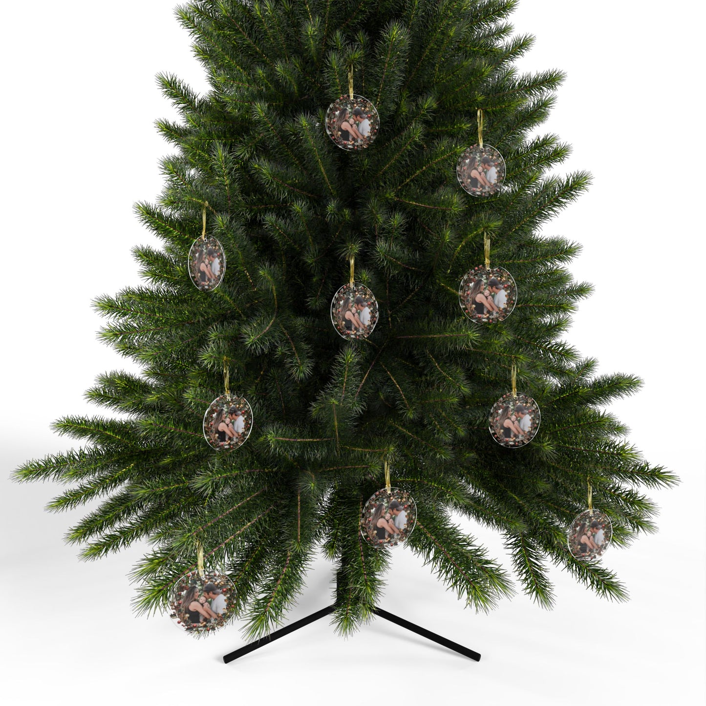 Personalized Acrylic Christmas Ornaments - Custom Family Photo Decoration