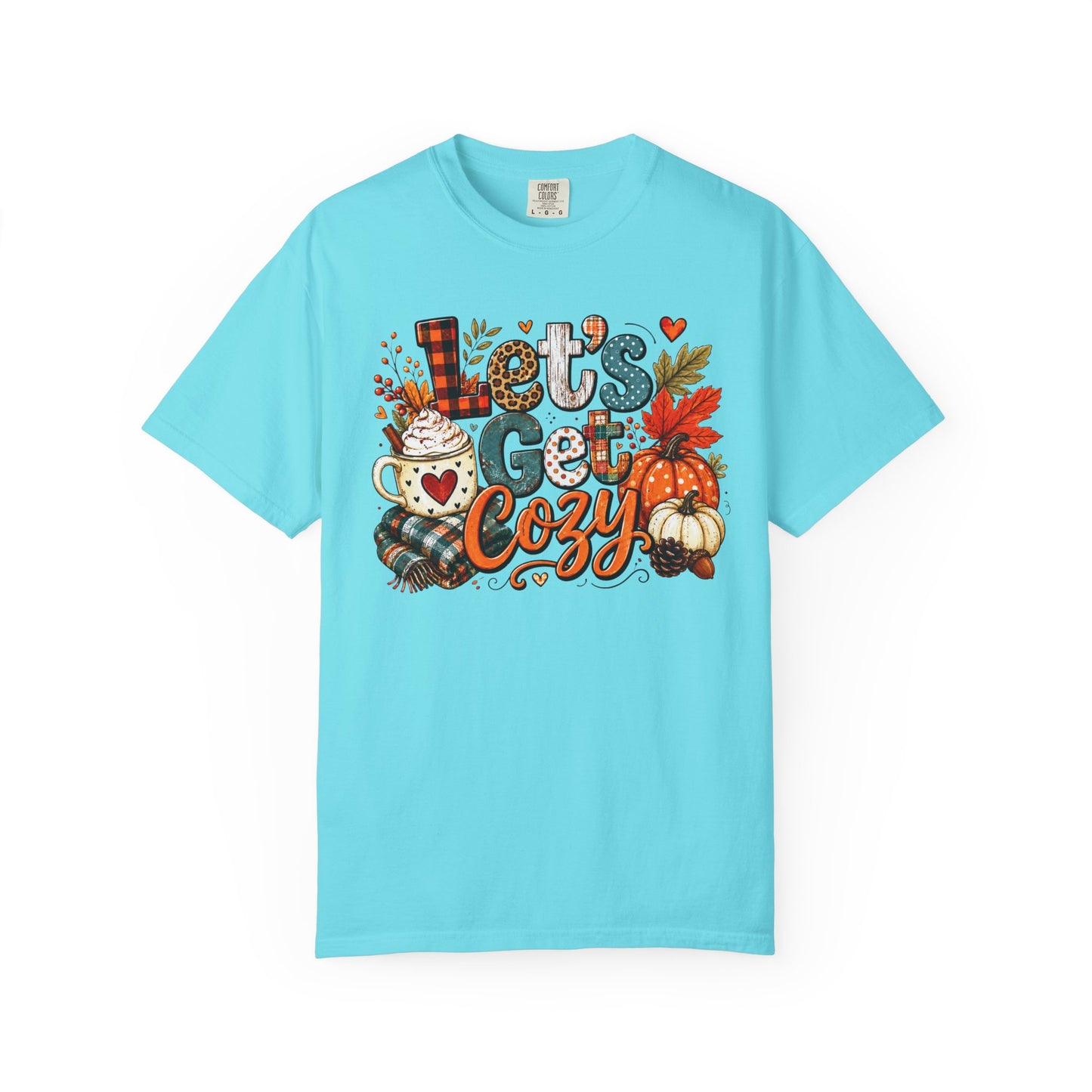 Let's Get Cozy Shirt • Cozy Fall Shirt • Pumpkin Spice Tee • Autumn Graphic Tee • Cute Fall Sweatshirt • Comfort Colors Fall Shirt • Cozy Season Tee