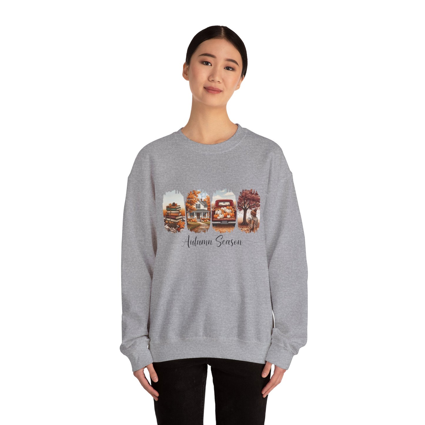 Cozy Autumn Sweatshirt - Unisex Heavy Blend Crewneck, Fall Fashion, Seasonal Gift, Thanksgiving, Everyday Comfort