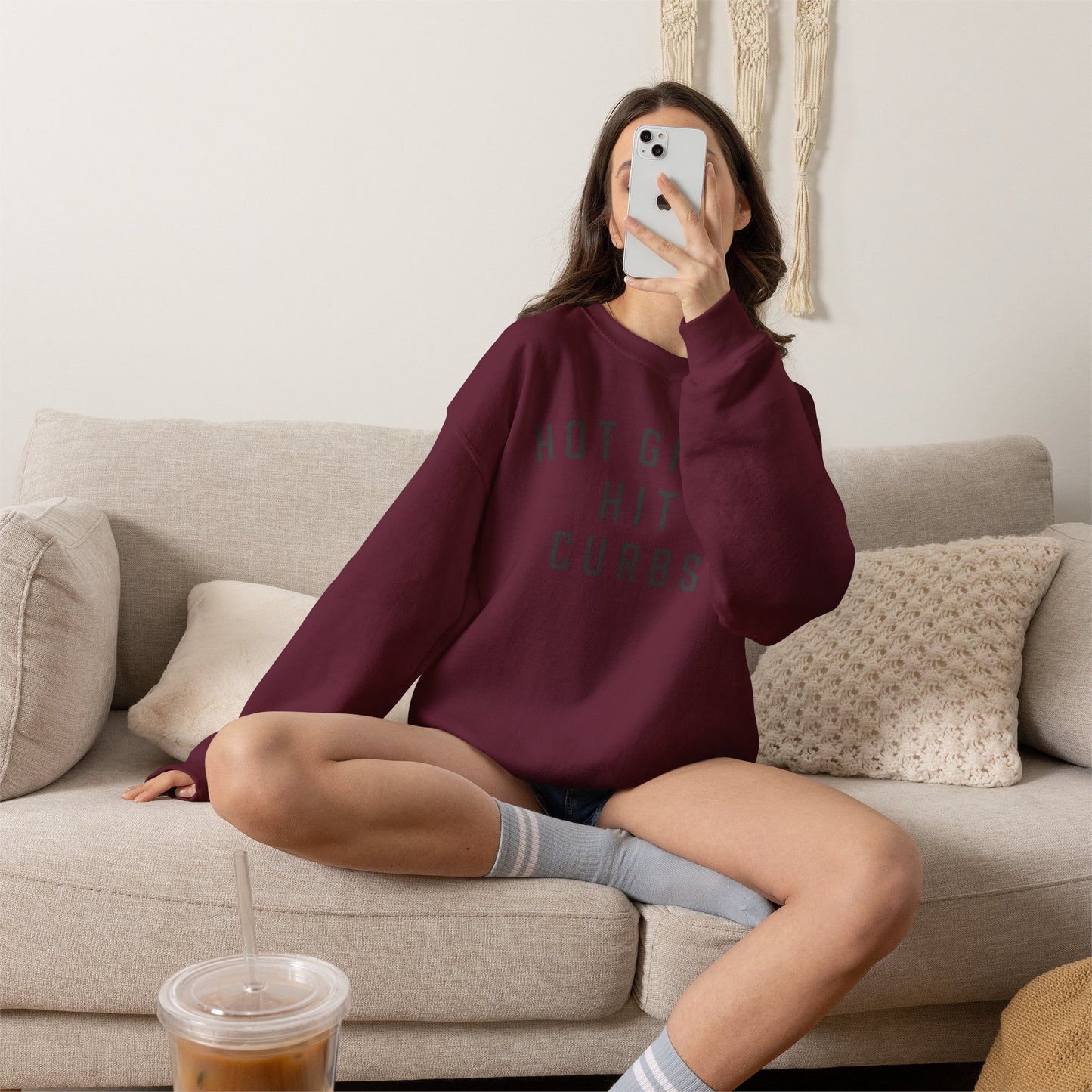 Hot Girls Hit Curbs Sweatshirt