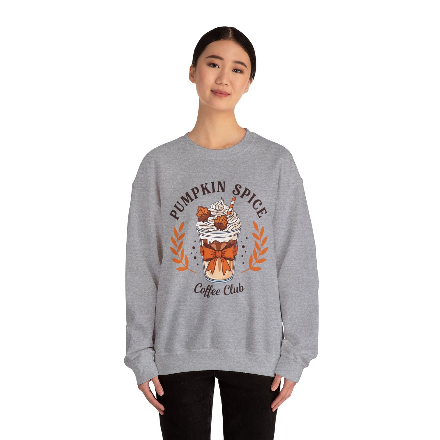 Pumpkin Spice Coffee Club Sweatshirt, Cozy Fall Apparel, Unisex Crewneck, Gift for Coffee Lovers, Autumn Fashion