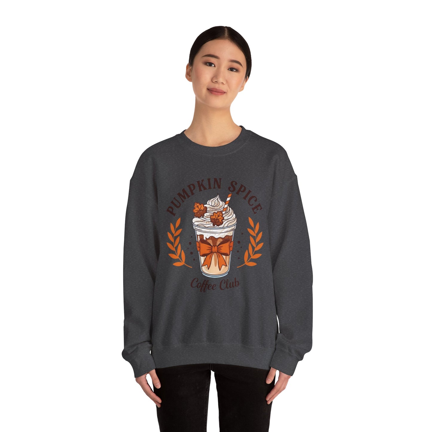 Pumpkin Spice Coffee Club Sweatshirt, Cozy Fall Apparel, Unisex Crewneck, Gift for Coffee Lovers, Autumn Fashion