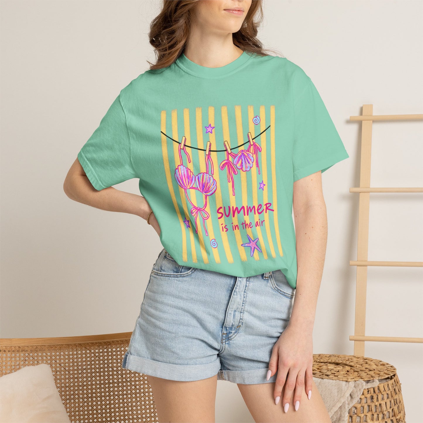 Summer Is In The Air Shirt • Beach Vacation Graphic Tee • Bikini Summer Shirt • Coastal Vacation Outfit