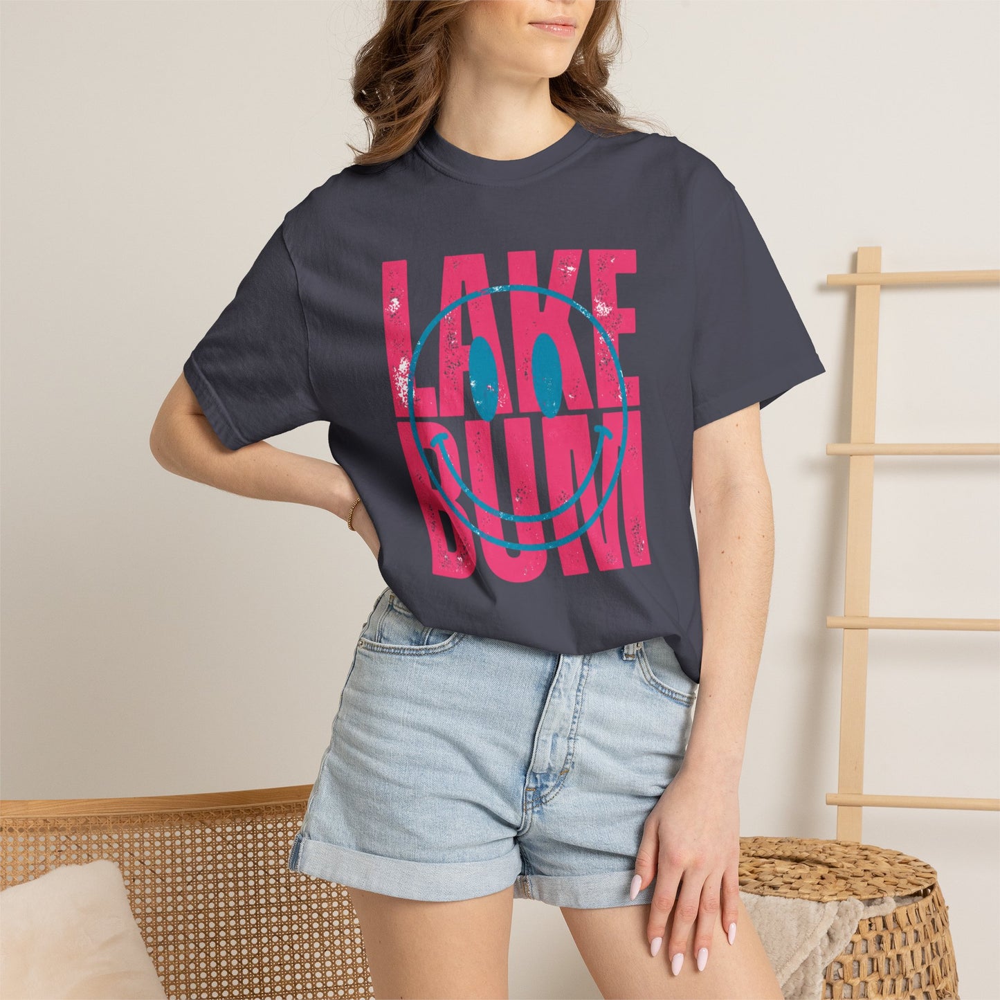 Lake Bum Graphic Tee • Summer Lake Shirt • Beach Vacation Mama Tee • Coastal Summer Outfit • Lake Life Shirt