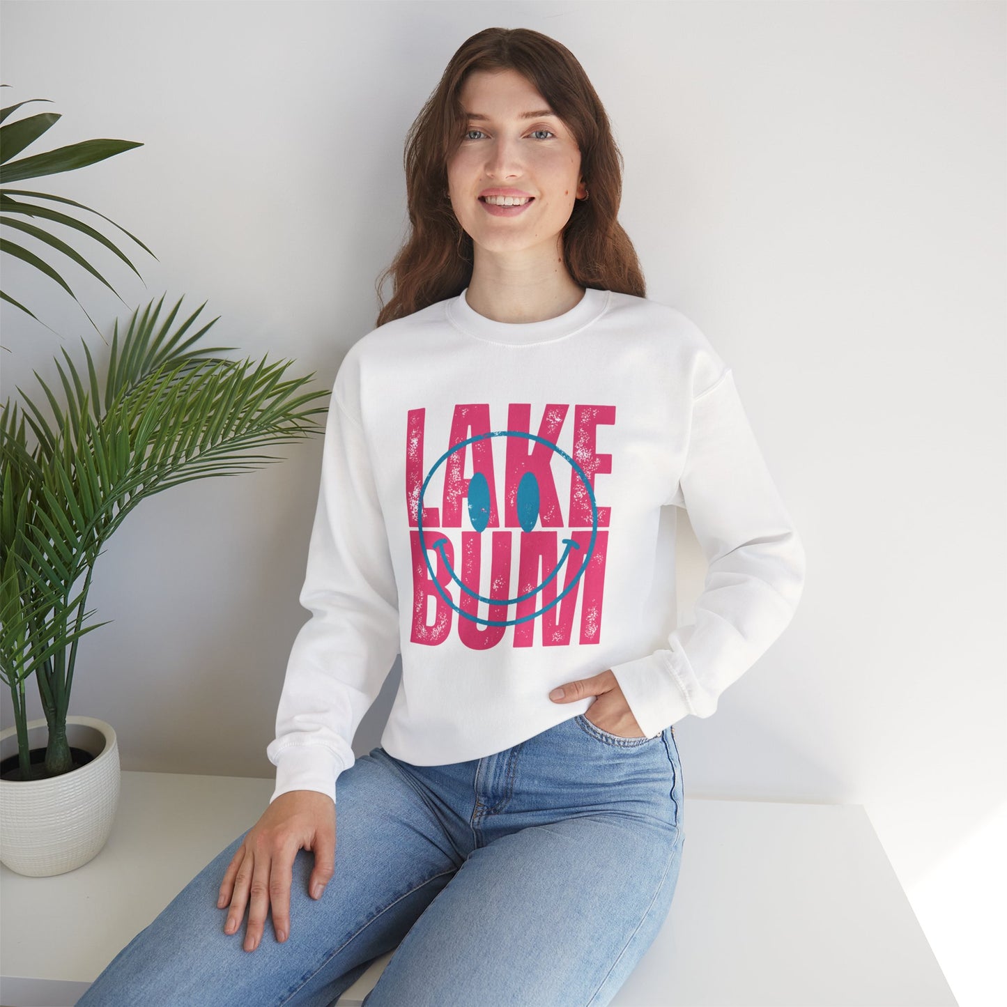 Lake Bum Sweatshirt • Summer Lake Crewneck • Lake Life Mom Sweatshirt • Beach Vacation Pullover • Coastal Crewneck