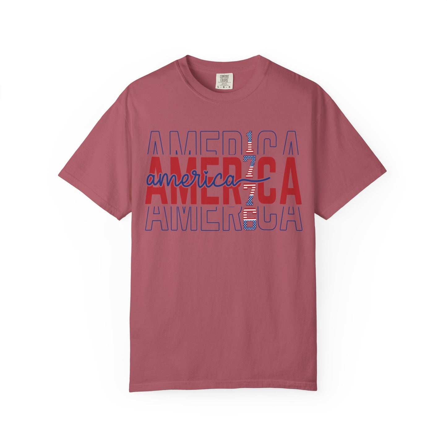 America 1776 T-Shirt • Vintage Patriotic Graphic Tee • Red White Blue Fourth of July Shirt