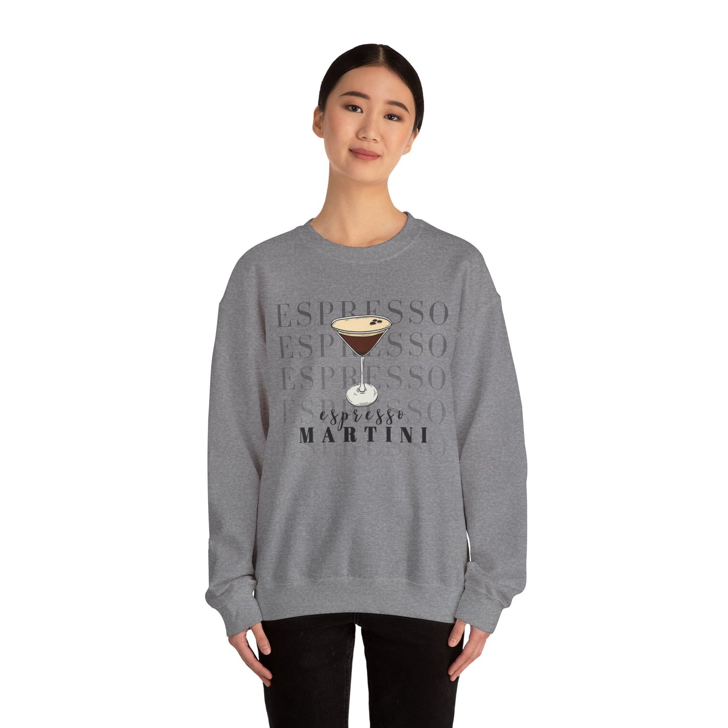 Espresso Martini Crewneck Sweatshirt — Cocktail Lover Graphic Sweatshirt