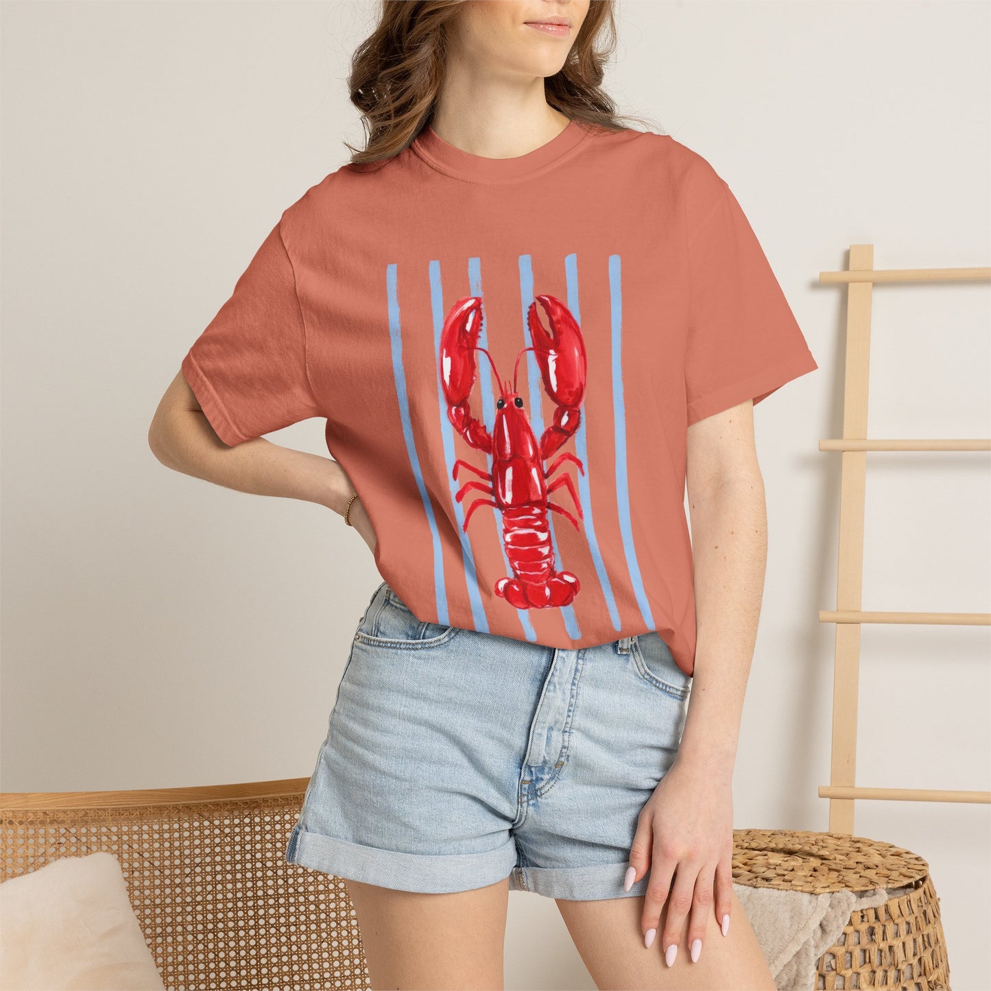 Coastal Lobster Graphic Tee • Beach Vacation Shirt • Summer Coastal Tee • Preppy Beach Shirt • Summer Vacation Outfit