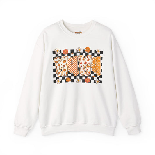 Boho Floral Crewneck Sweatshirt, Cozy Casual Wear, Perfect for Moms, Gift for Mother's Day, Trendy Layering Piece, Everyday Comfort