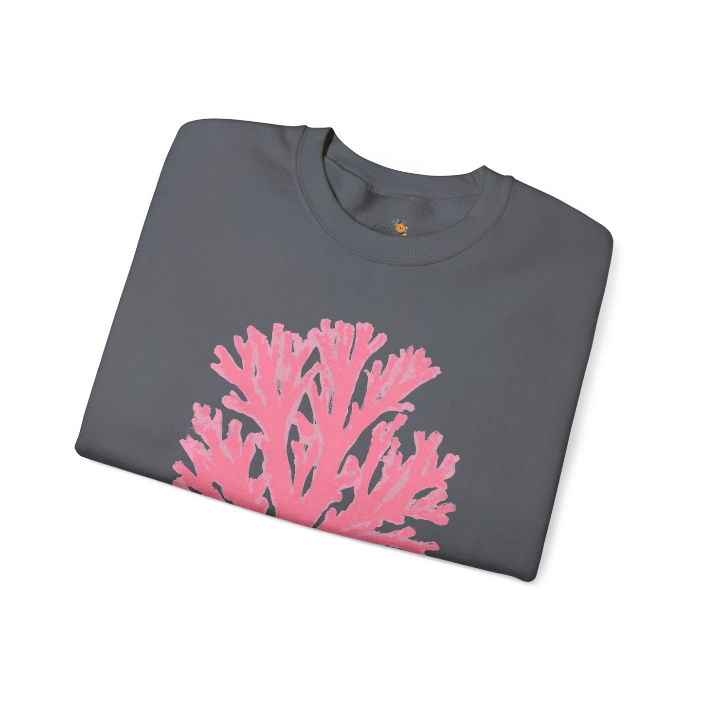 Ocean Club Crewneck • Coastal Summer Sweatshirt • Pink Coral Beach Vacation Pullover • Resort Style