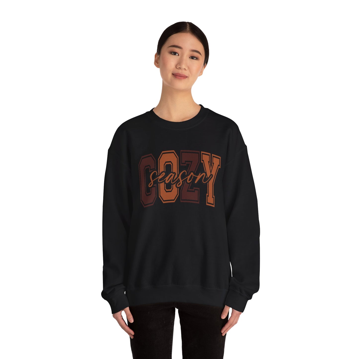 Cozy Season Sweatshirt, Unisex Crew Sweatshirt for Fall, Perfect Gift for Autumn, Comfy Fashion, Holiday Apparel
