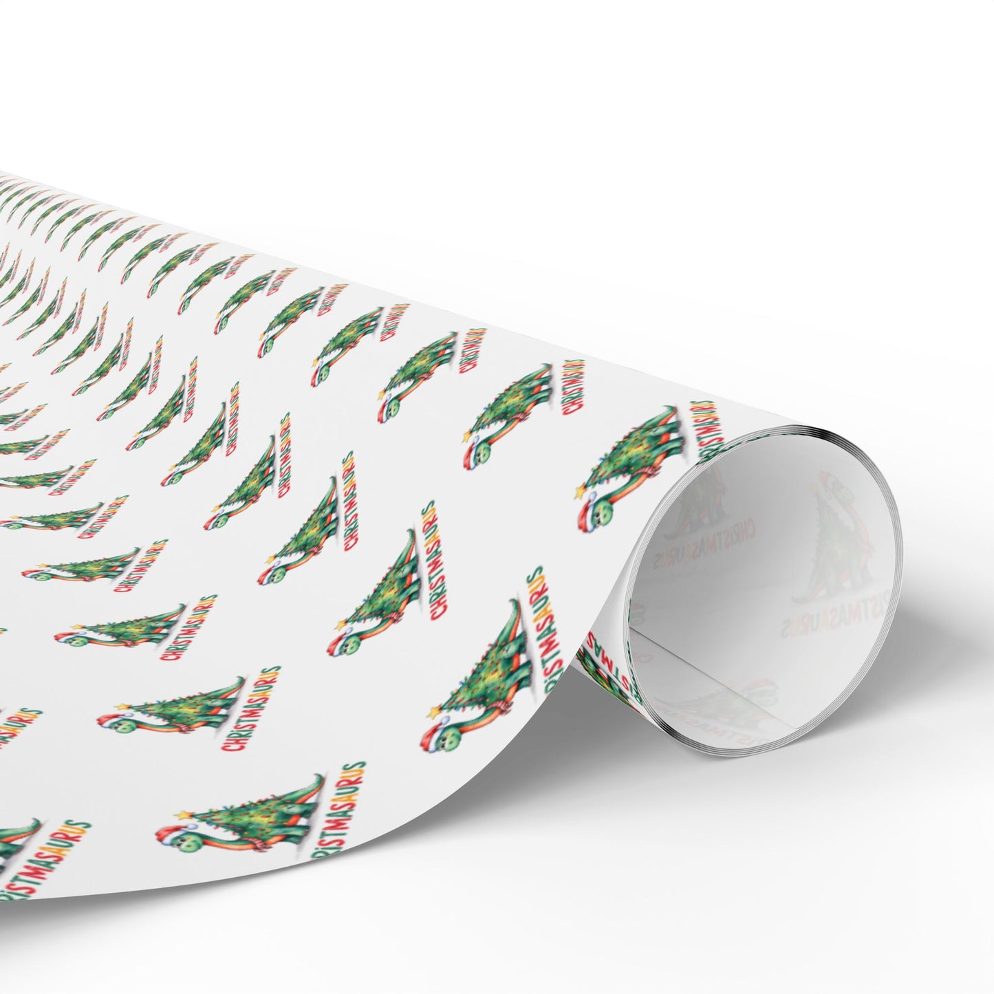Christmasaurus Wrapping Paper & Blanket | Cute Dinosaur Christmas Design | Festive Holiday Gift Wrap | Kids Christmas Decor & Gift Idea