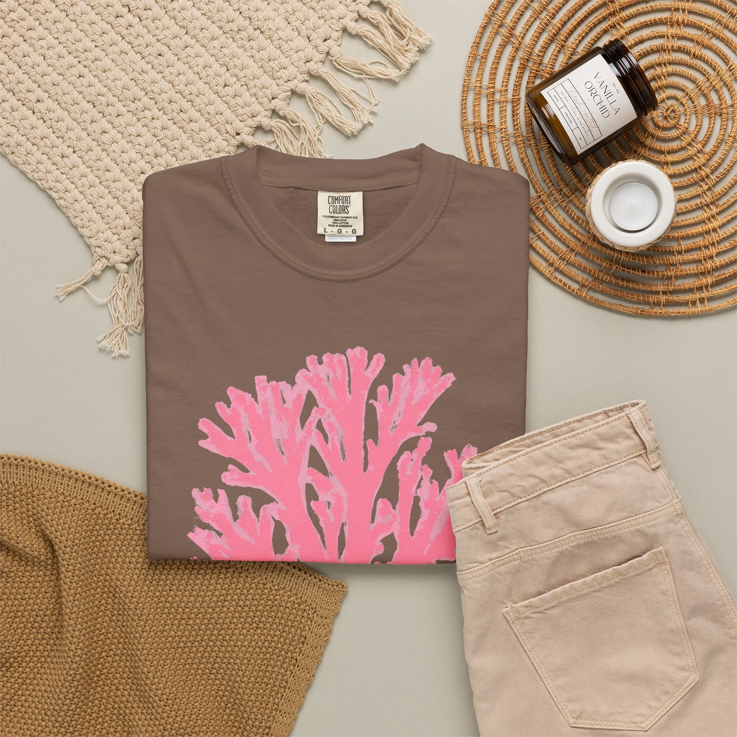 Ocean Club Summer Shirt • Pink Coral Beach Tee • Coastal Vacation Graphic Shirt • Beach Trip Outfit