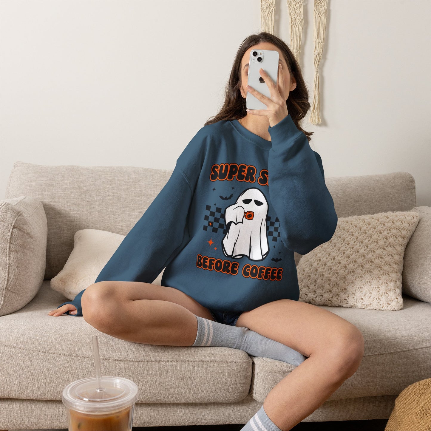 Super Scary Before Coffee Sweatshirt
