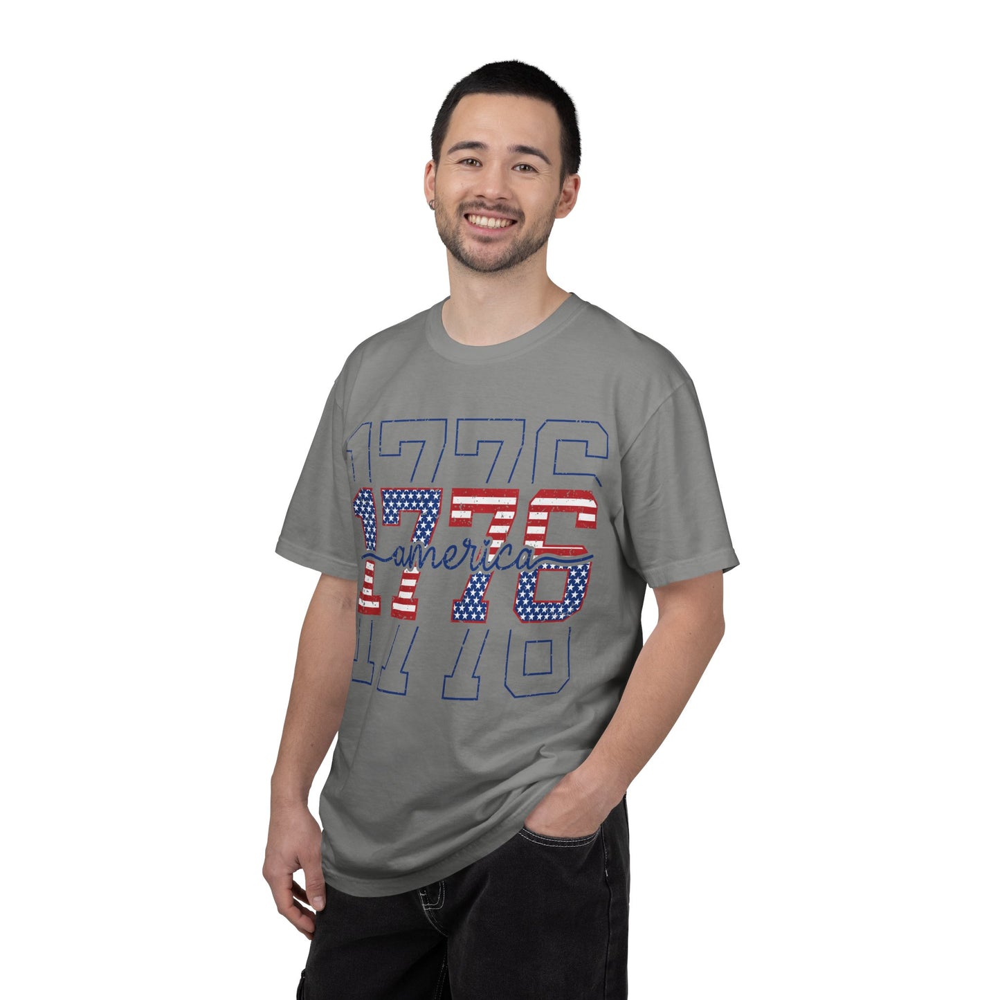 1776 Red White Blue Fourth of July T-Shirt • Vintage Patriotic Graphic Tee