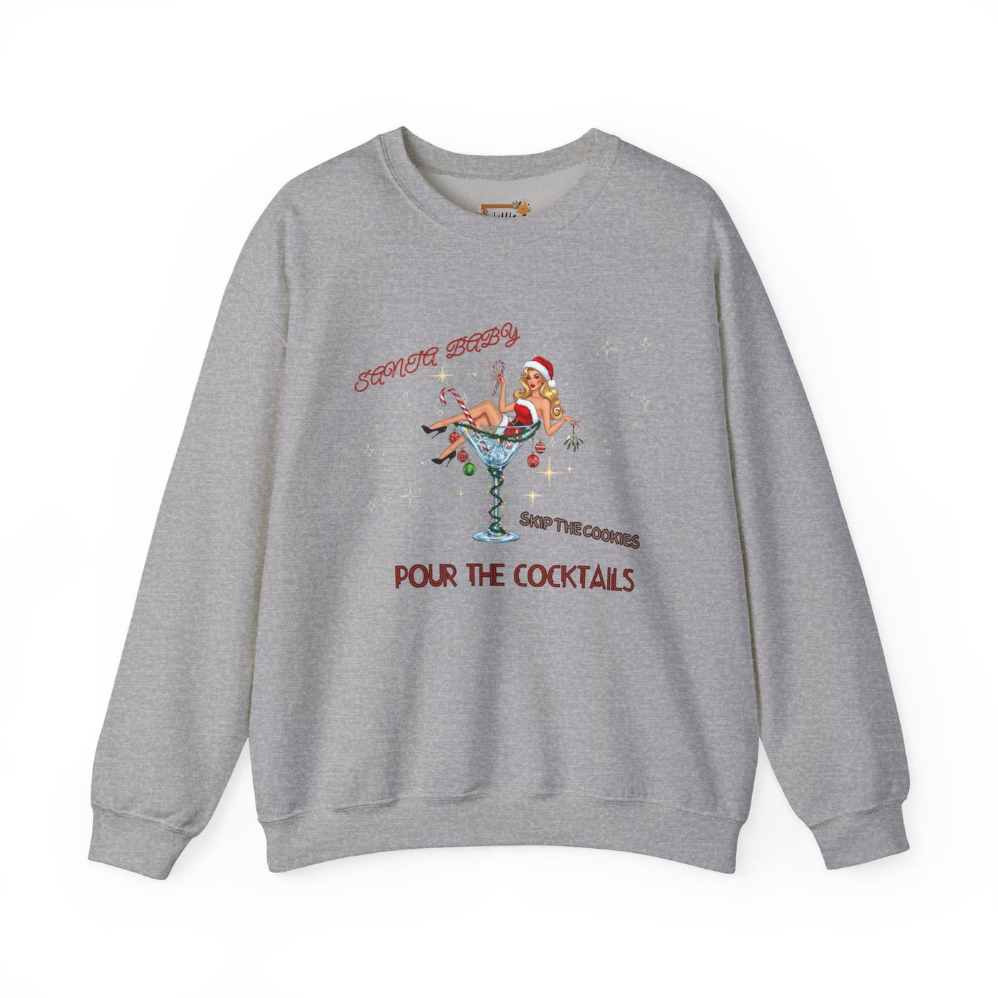 Santa Baby Cocktail Sweatshirt
