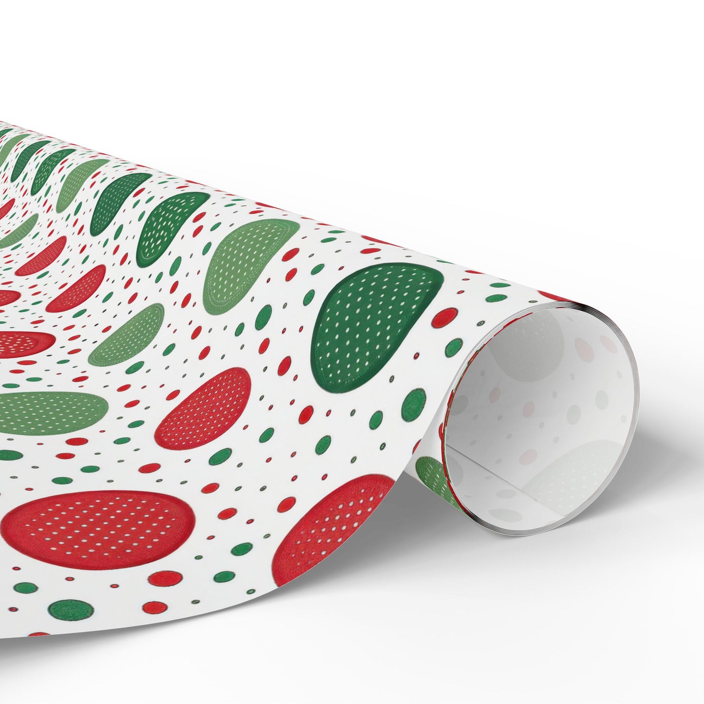 Red & Green Polka Dot Christmas Wrapping Paper | Classic Holiday Pattern | Festive Dots Gift Wrap | Modern Christmas Decor