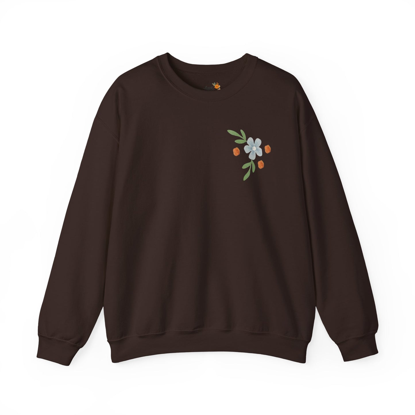 Easter Landscape Faith Sweatshirt (Front & Back) • Christian Mountain Cross Crewneck • Floral Resurrection Scene Graphic