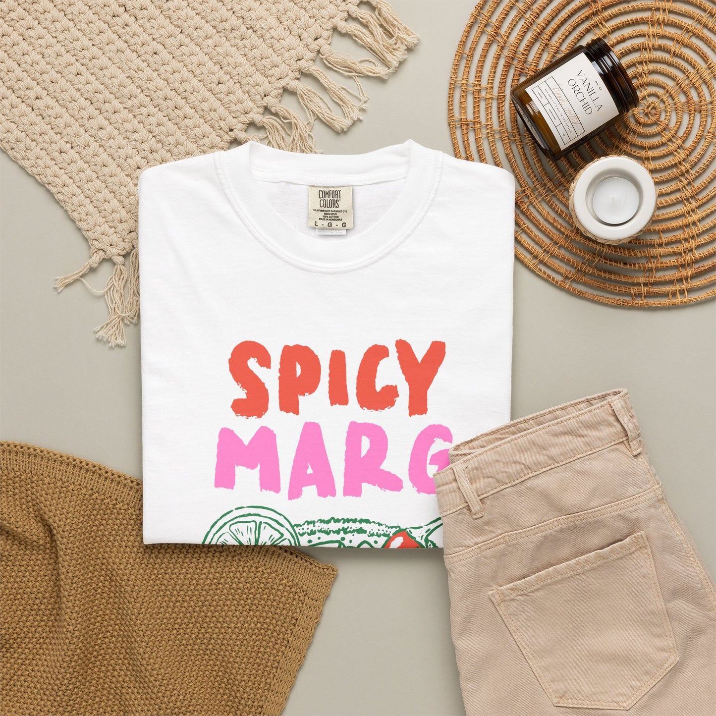 Spicy Marg Graphic Tee • Margarita Summer Shirt • Girls Night Beach Tee • Summer Vacation Outfit • Fiesta Shirt