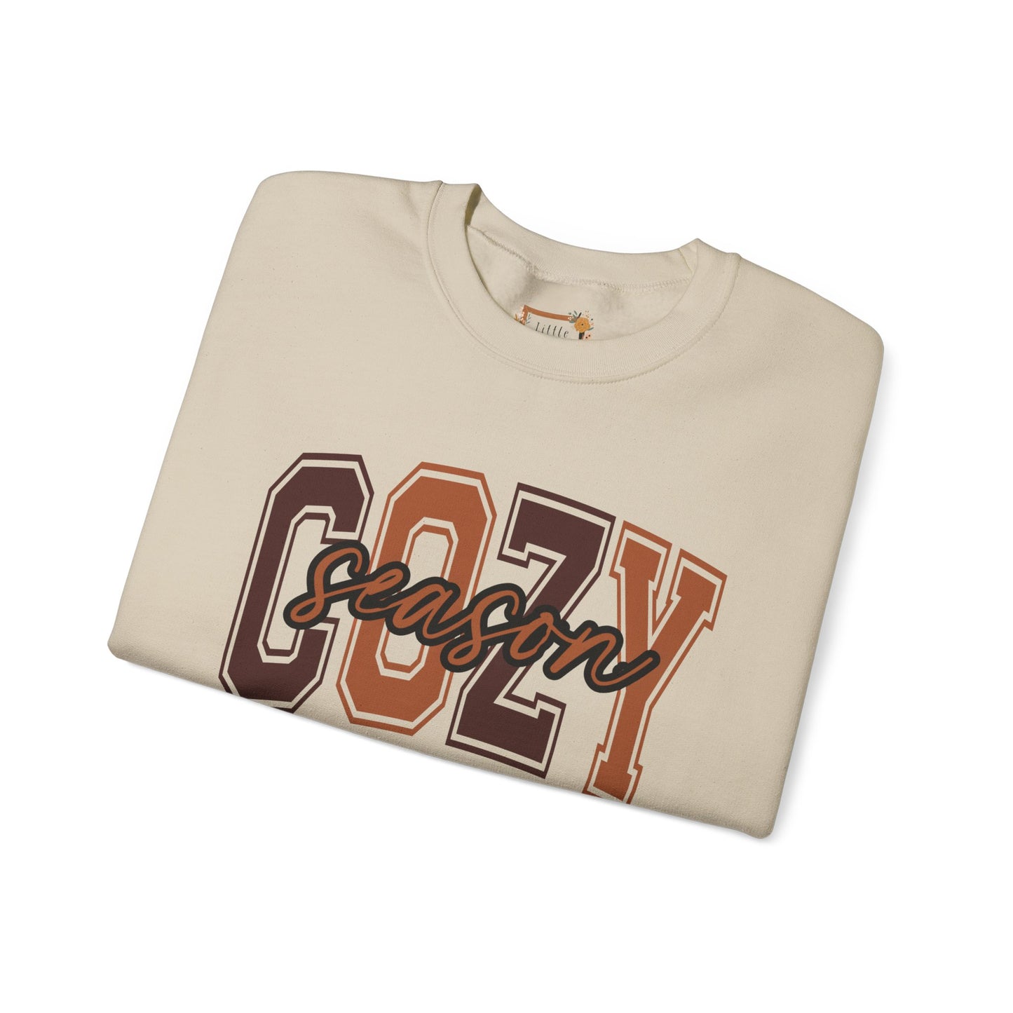Cozy Season Sweatshirt, Unisex Crew Sweatshirt for Fall, Perfect Gift for Autumn, Comfy Fashion, Holiday Apparel