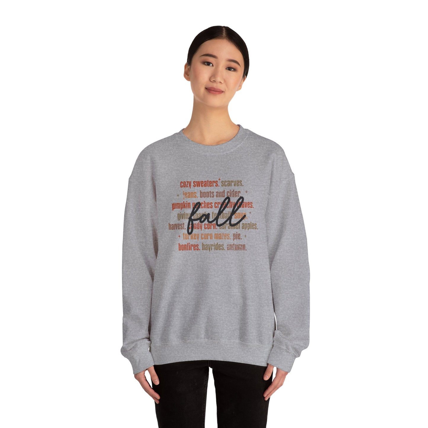Cozy Fall Sweatshirt - Unisex Heavy Blend™ Crewneck, Autumn Fashion, Perfect Gift, Pumpkin Spice Vibe, Warm & Casual Wear
