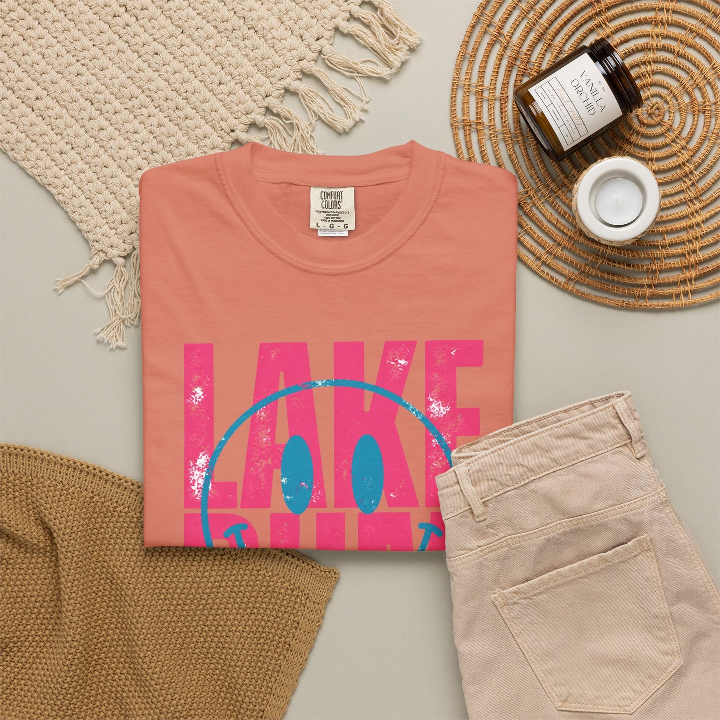 Lake Bum Graphic Tee • Summer Lake Shirt • Beach Vacation Mama Tee • Coastal Summer Outfit • Lake Life Shirt