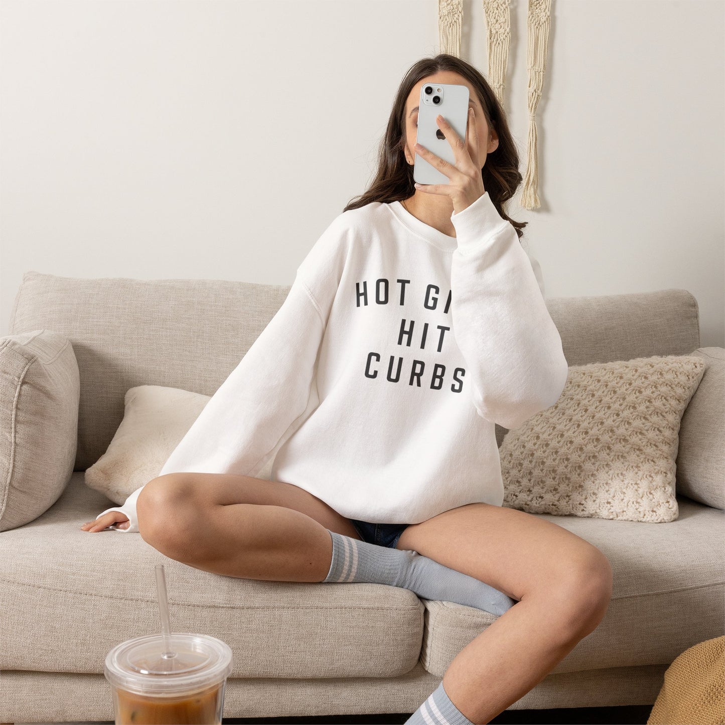 Hot Girls Hit Curbs Sweatshirt