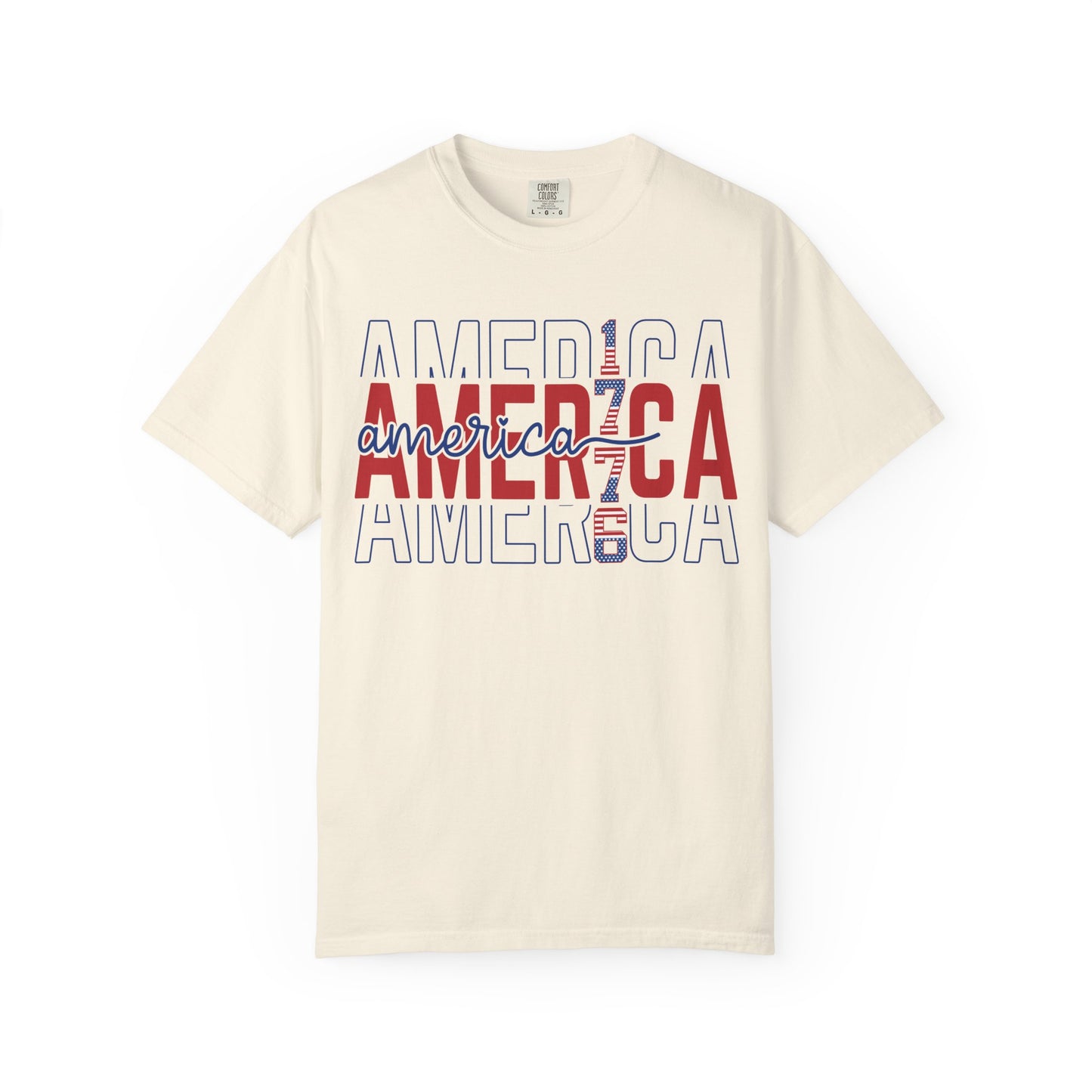 America 1776 T-Shirt • Vintage Patriotic Graphic Tee • Red White Blue Fourth of July Shirt