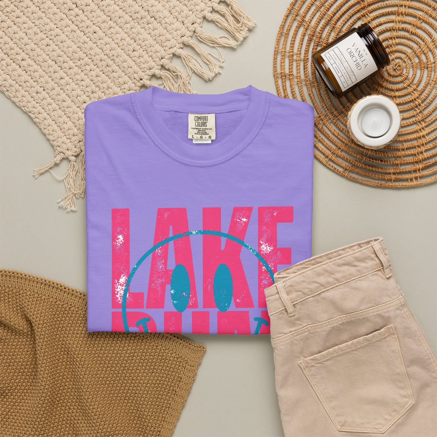 Lake Bum Graphic Tee • Summer Lake Shirt • Beach Vacation Mama Tee • Coastal Summer Outfit • Lake Life Shirt