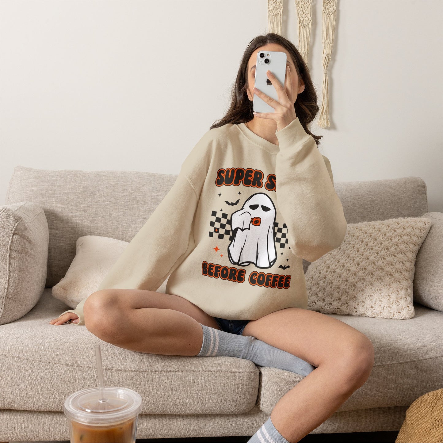 Super Scary Before Coffee Sweatshirt