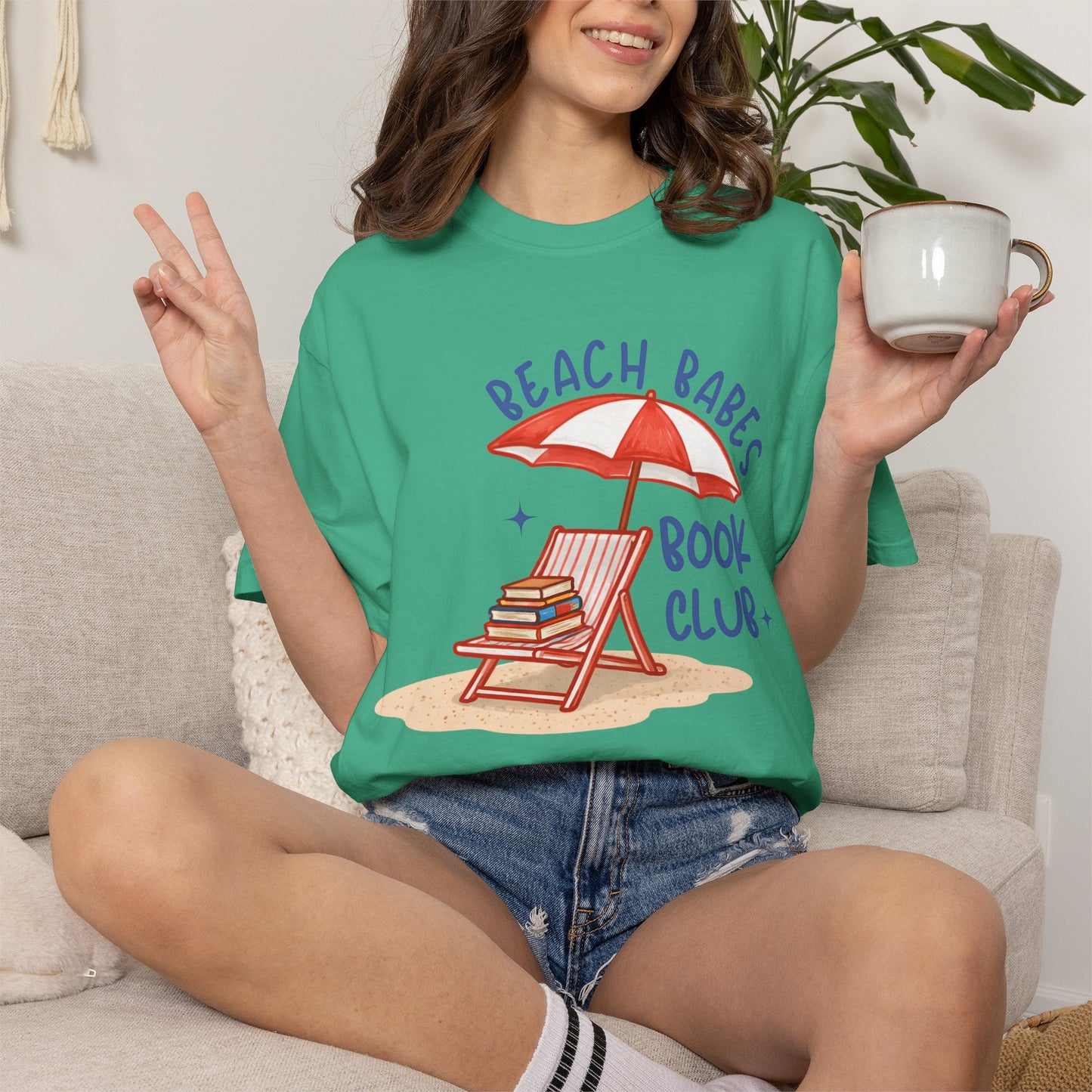 Beach Babes Book Club Shirt • Beach Reader Graphic Tee • Coastal Summer Book Lover Shirt • Vacation Outfit