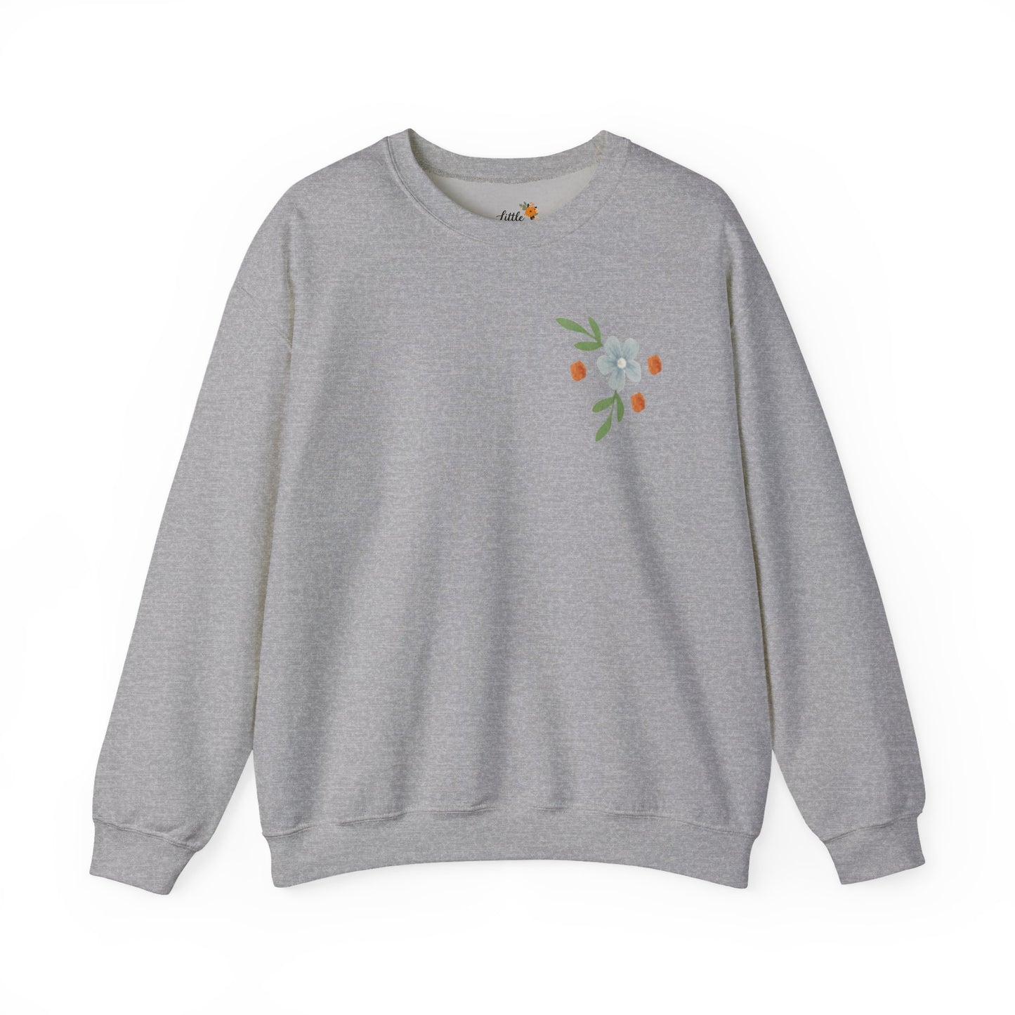 Easter Landscape Faith Sweatshirt (Front & Back) • Christian Mountain Cross Crewneck • Floral Resurrection Scene Graphic