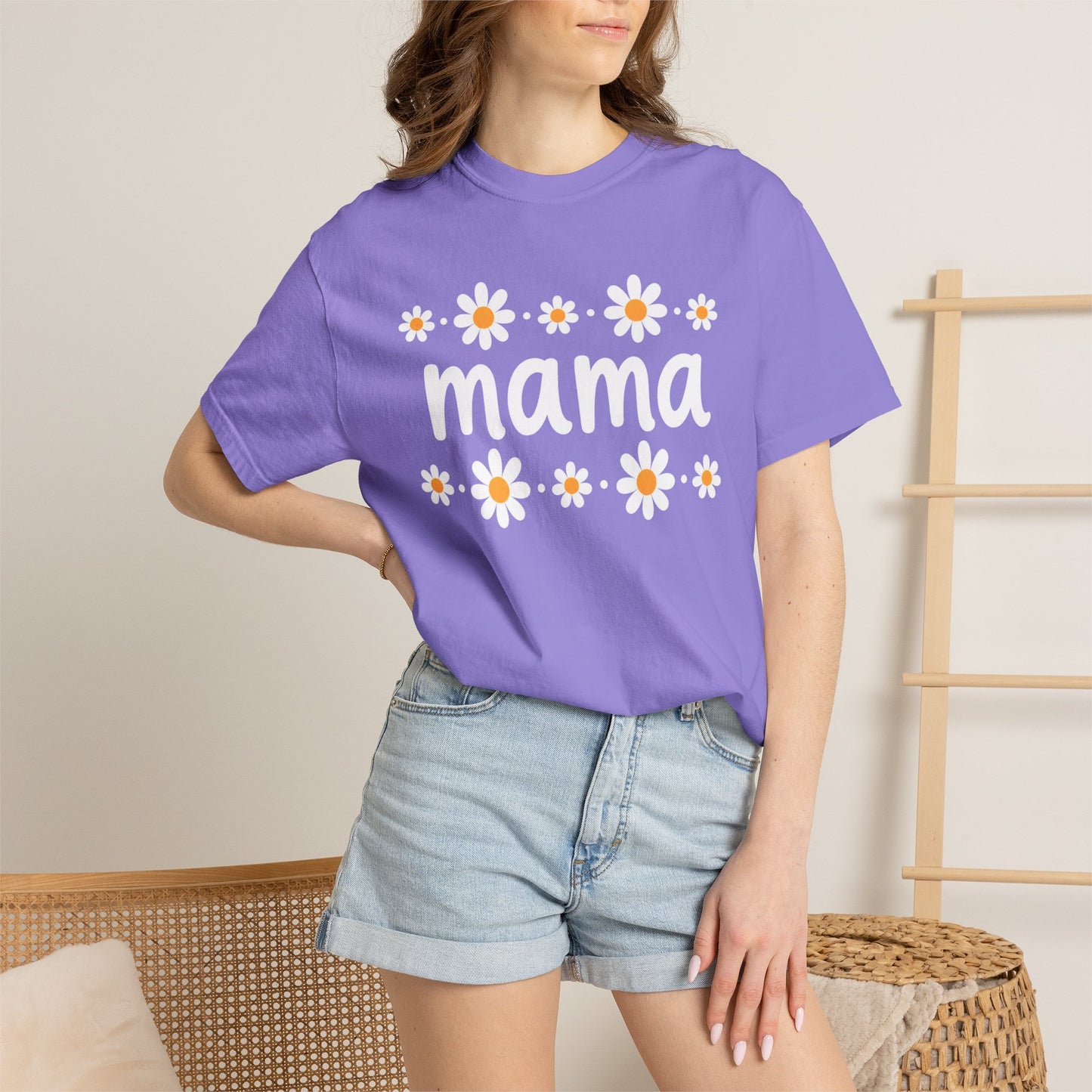 Retro Daisy Mama Tee • Floral Mama Shirt • Spring Boutique Mom Graphic Tee • Mother’s Day Gift Shirt