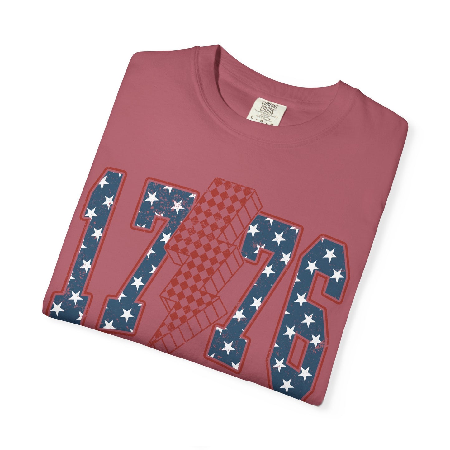 1776 Lightning Bolt Shirt • Patriotic Graphic Tee • Americana Red White Blue Bold Statement