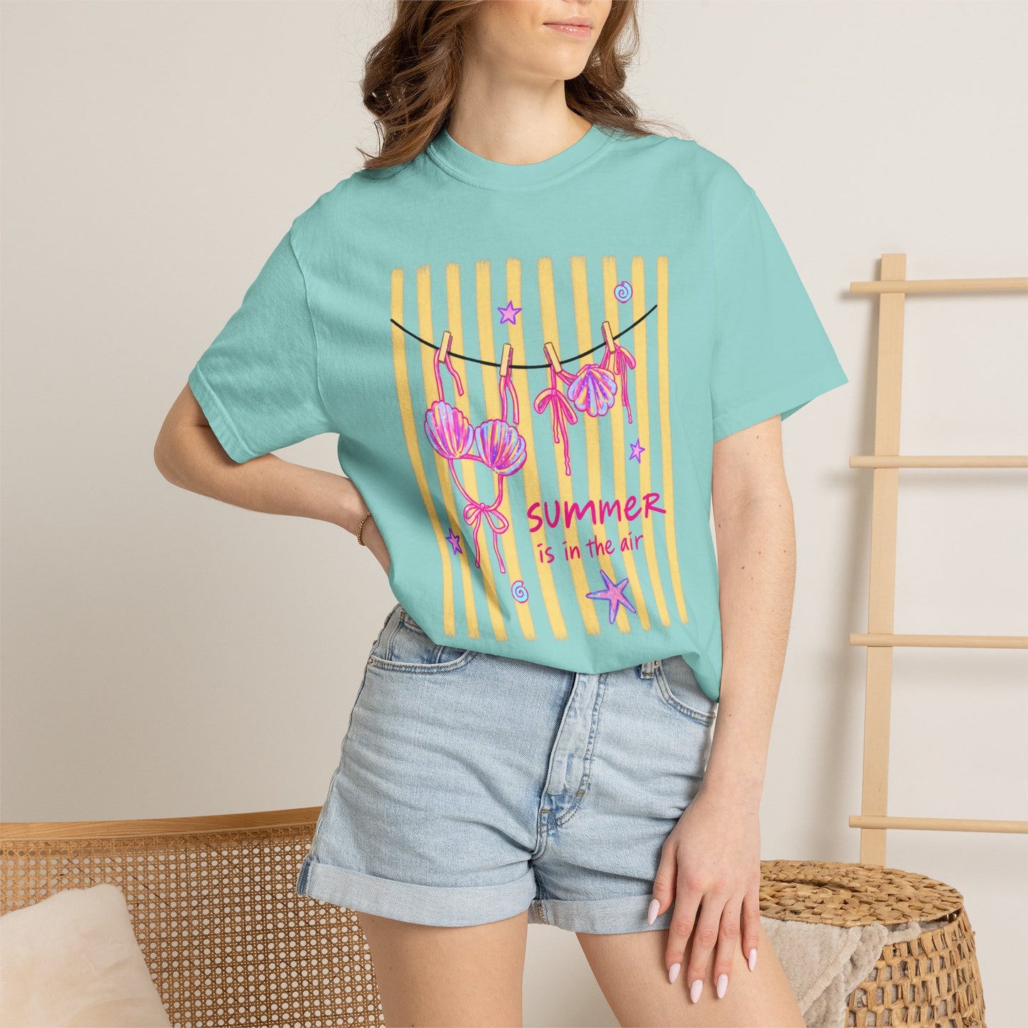 Summer Is In The Air Shirt • Beach Vacation Graphic Tee • Bikini Summer Shirt • Coastal Vacation Outfit