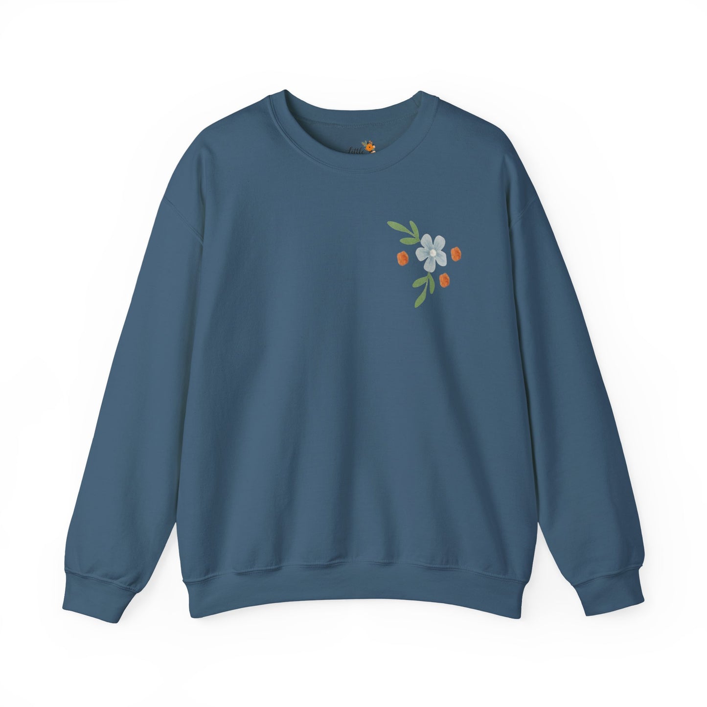 Easter Landscape Faith Sweatshirt (Front & Back) • Christian Mountain Cross Crewneck • Floral Resurrection Scene Graphic
