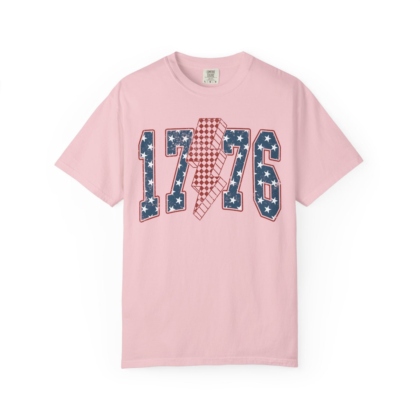 1776 Lightning Bolt Shirt • Patriotic Graphic Tee • Americana Red White Blue Bold Statement