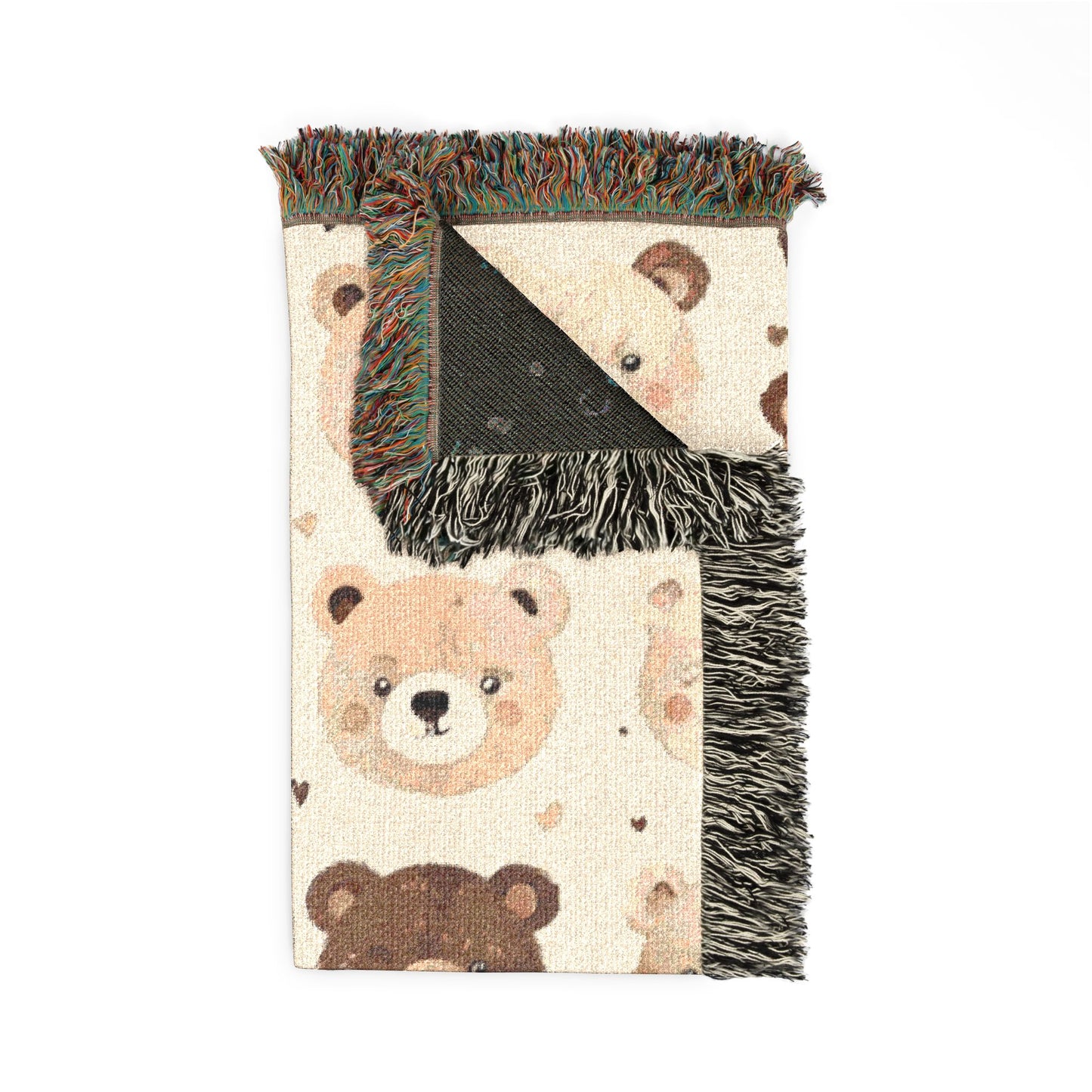 Teddy Bear Nursery Woven Blanket — Cute Bear Baby Throw
