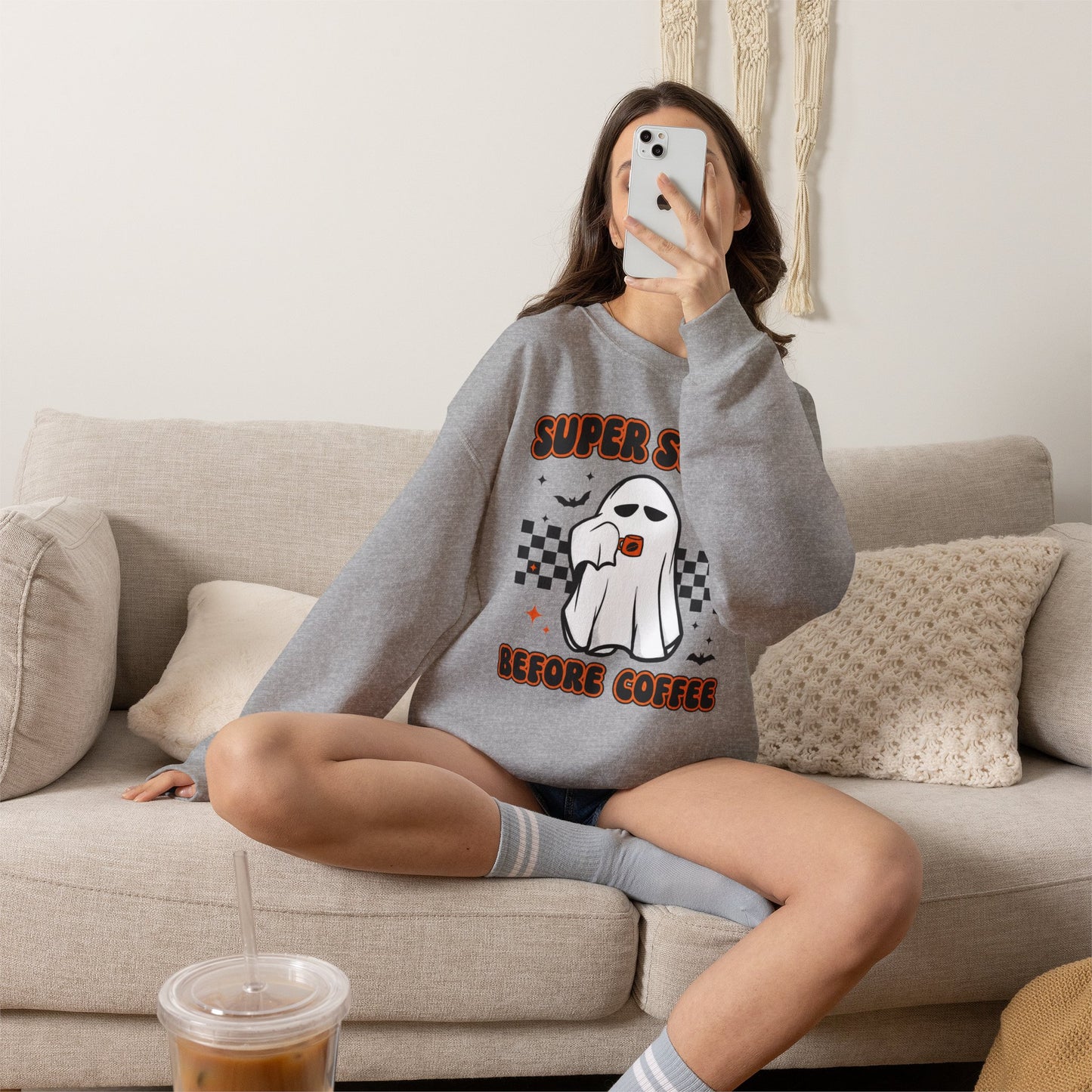 Super Scary Before Coffee Sweatshirt