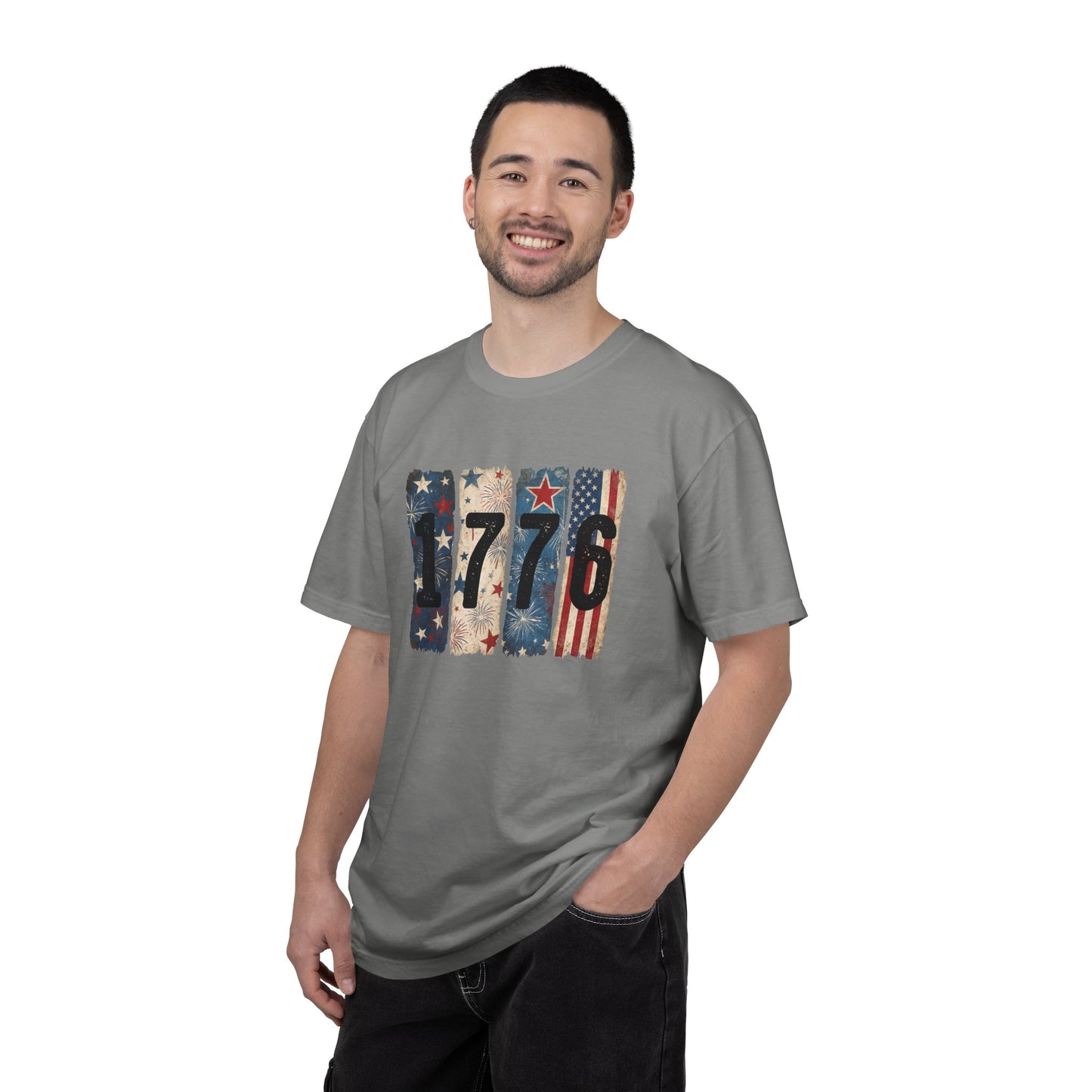 1776 Vintage America T-Shirt • Retro 4th of July Shirt • Red White Blue Graphic Tee