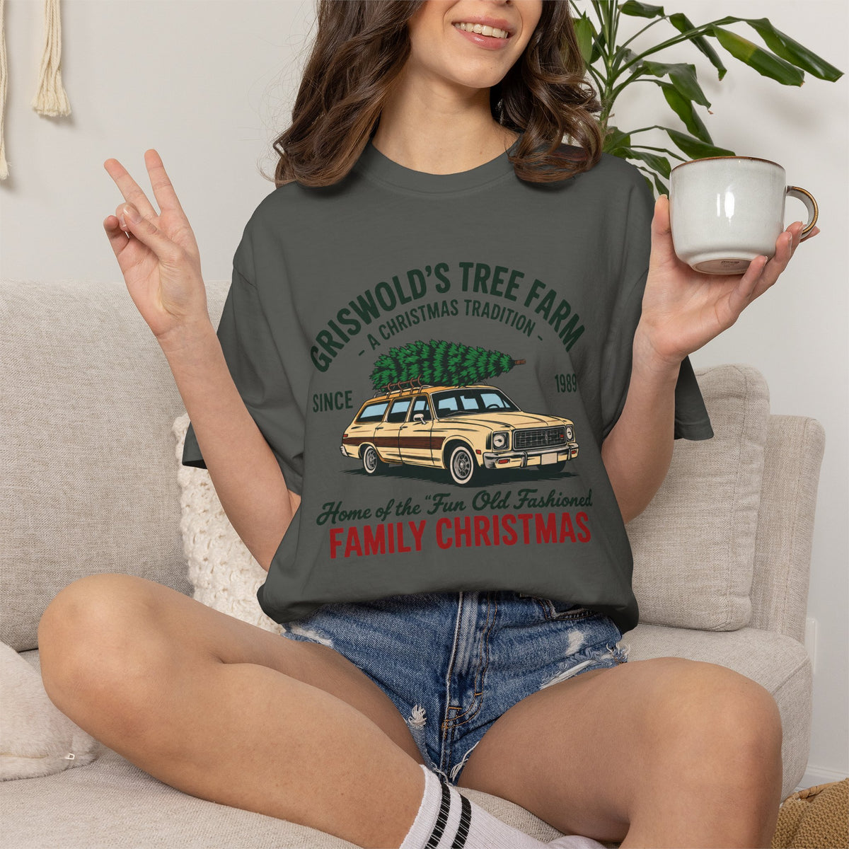 Christmas Tree Farm Tee — “Griswold’s Tree Farm” Family Christmas Graphic T-Shirt