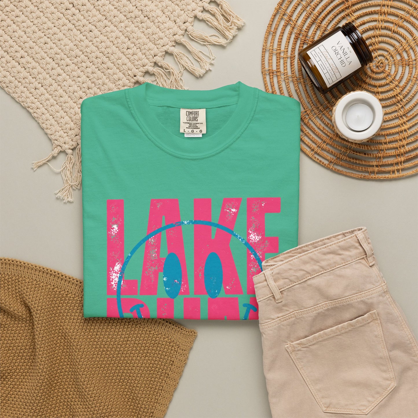 Lake Bum Graphic Tee • Summer Lake Shirt • Beach Vacation Mama Tee • Coastal Summer Outfit • Lake Life Shirt