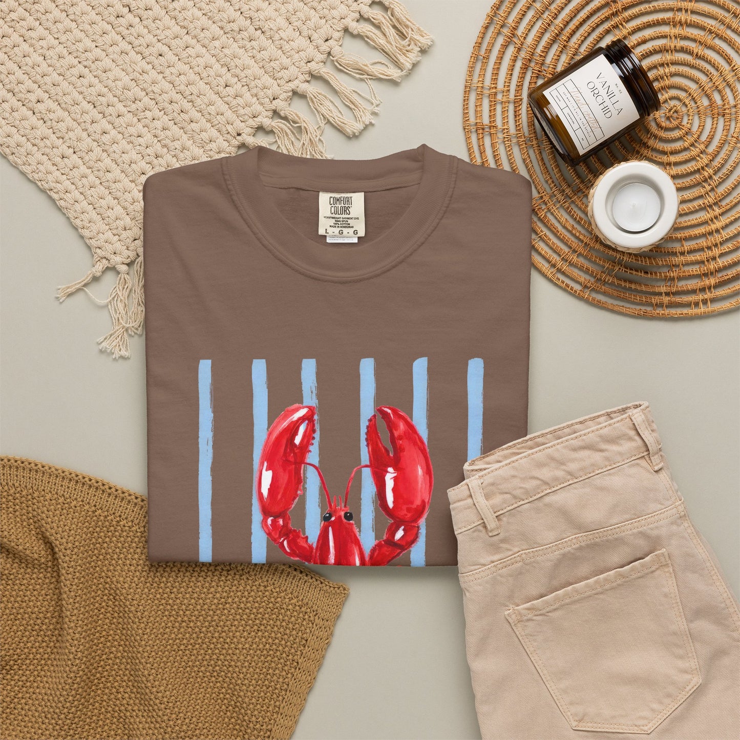 Coastal Lobster Graphic Tee • Beach Vacation Shirt • Summer Coastal Tee • Preppy Beach Shirt • Summer Vacation Outfit