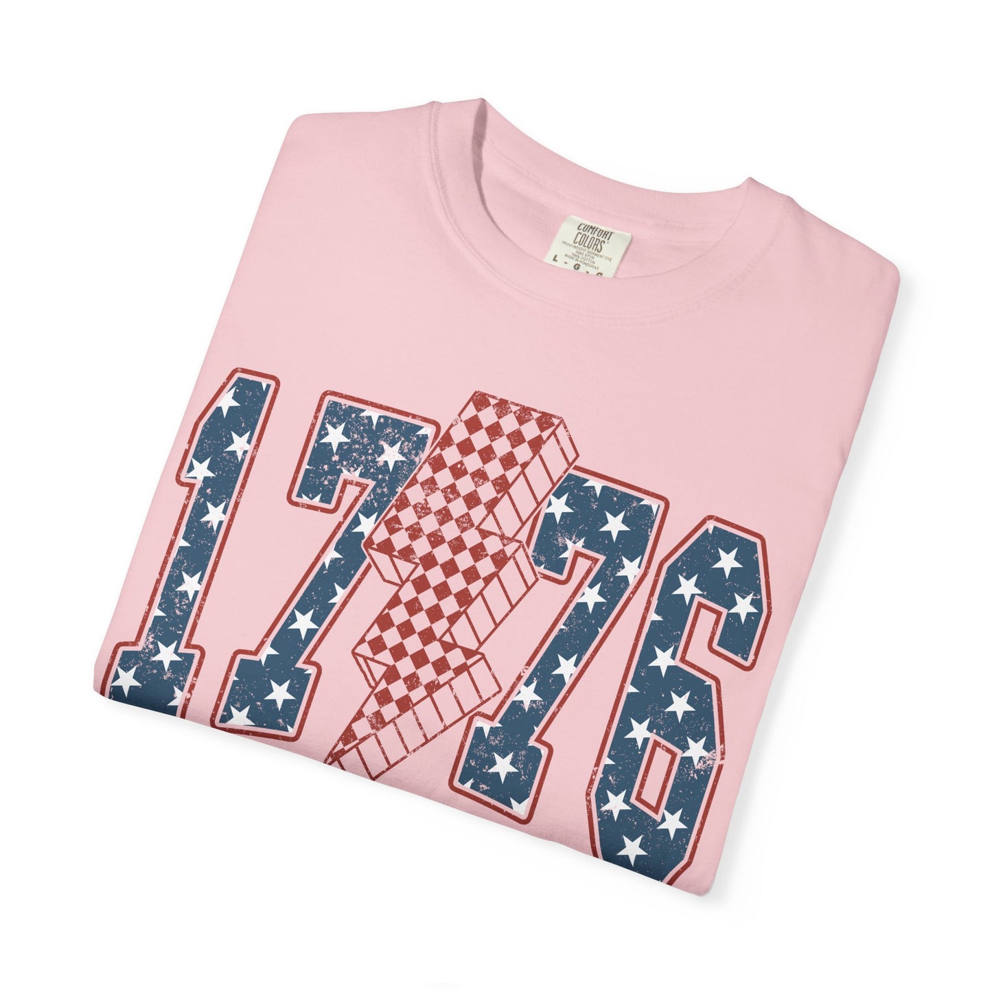 1776 Lightning Bolt Shirt • Patriotic Graphic Tee • Americana Red White Blue Bold Statement