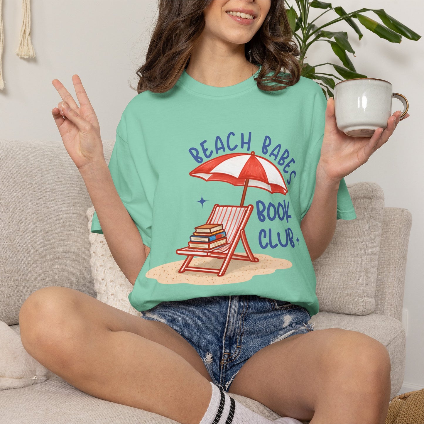 Beach Babes Book Club Shirt • Beach Reader Graphic Tee • Coastal Summer Book Lover Shirt • Vacation Outfit