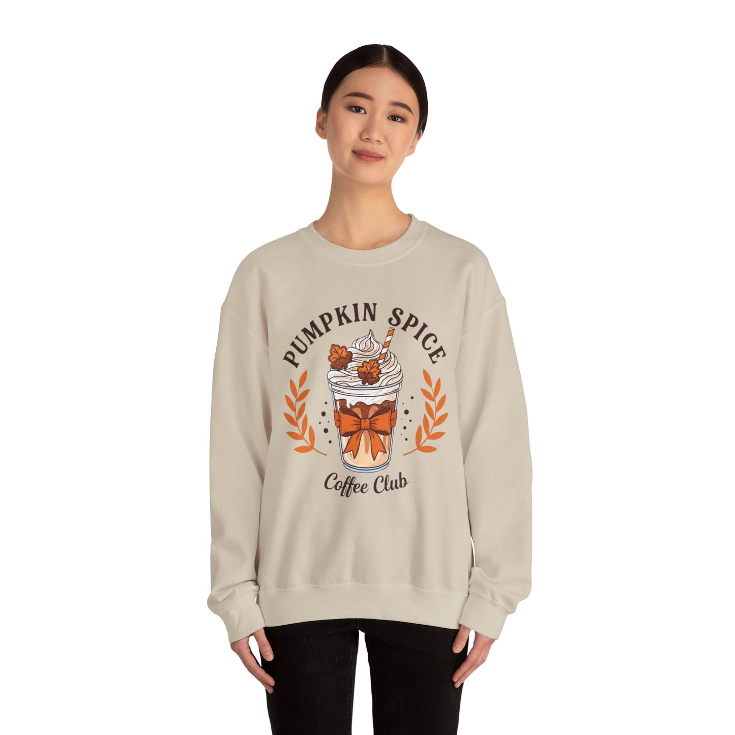 Pumpkin Spice Coffee Club Sweatshirt, Cozy Fall Apparel, Unisex Crewneck, Gift for Coffee Lovers, Autumn Fashion