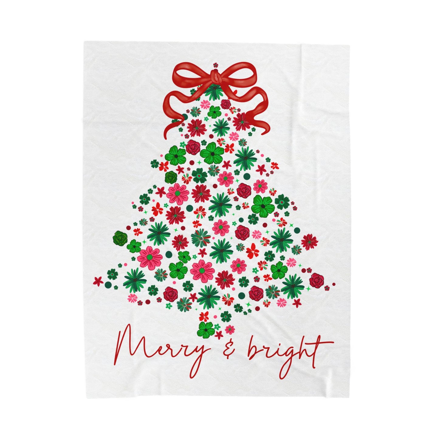 Merry & Bright Christmas Plush Blanket