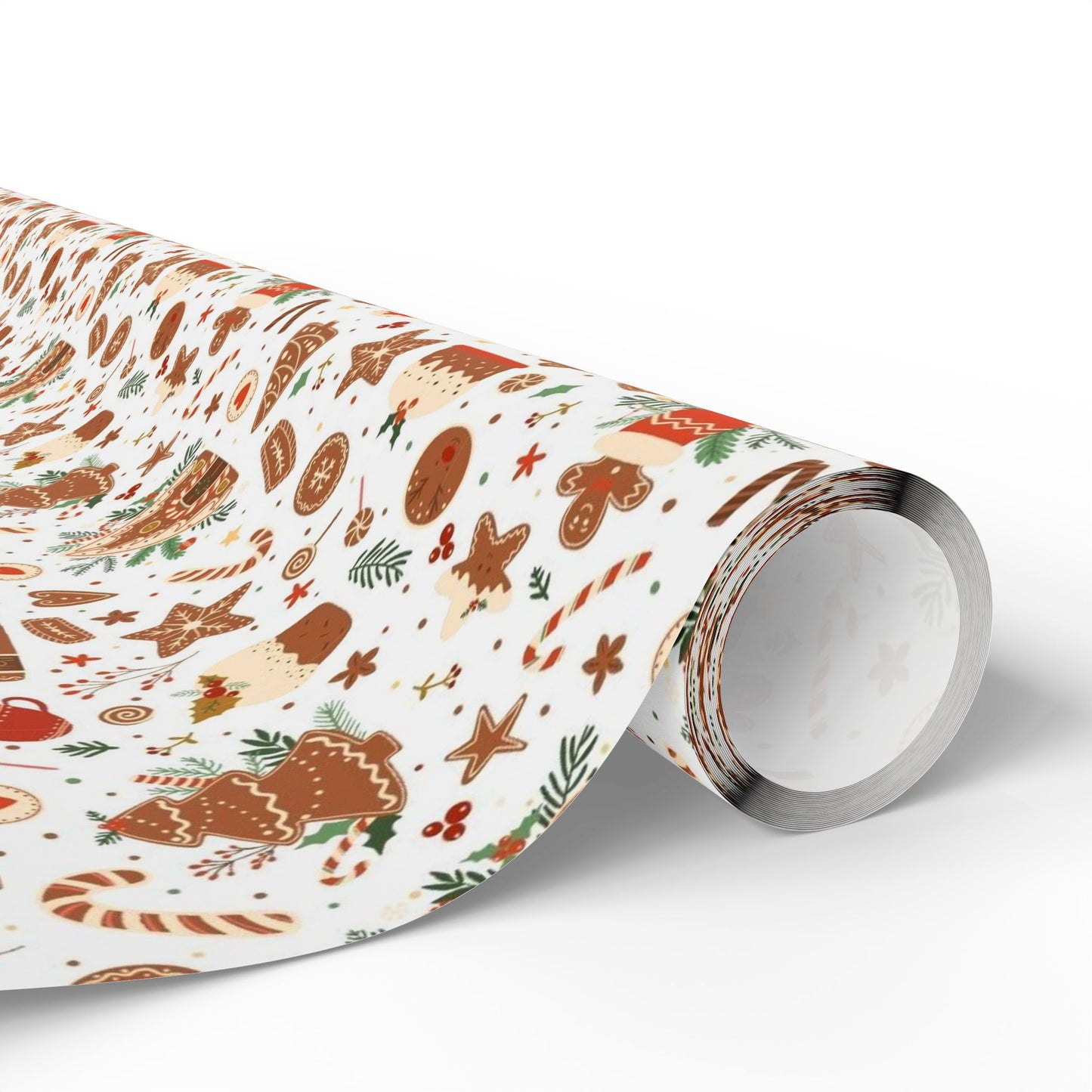 Gingerbread Christmas Wrapping Paper | Cozy Cookie Holiday Gift Wrap | Festive Baking Pattern | Christmas Treat Wrapping Paper